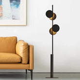 Minimalist Black Metal LED Floor Lamp for Living Room